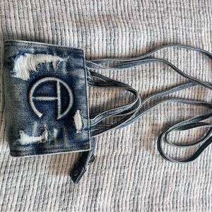 Telfar Distressed Denim Mini Bag